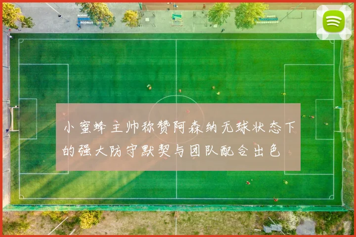 小蜜蜂主帅称赞阿森纳无球状态下的强大防守默契与团队配合出色